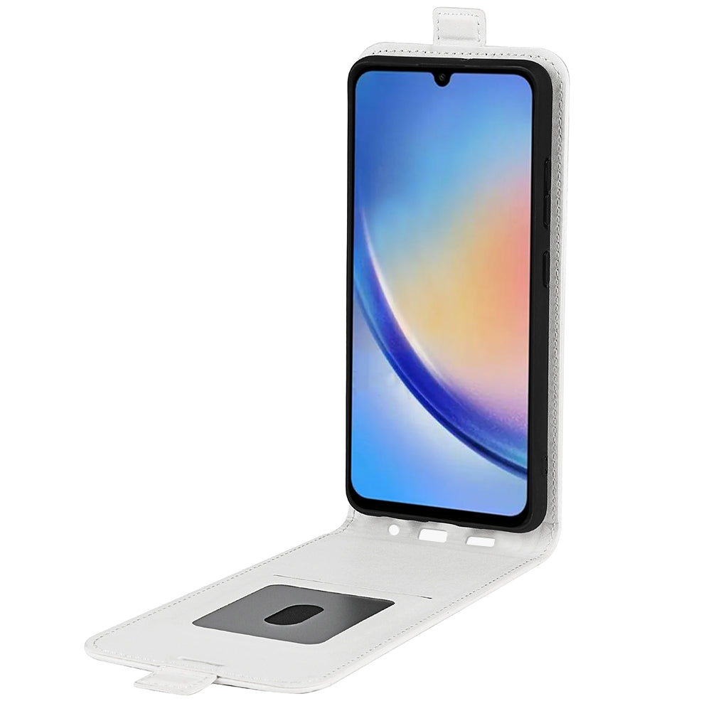 Vertical Flip Cover for Samsung Galaxy A34 5G Crazy Horse Texture Leather Case with Card Slot Vertical Flip Cover for Samsung Galaxy A34 5G Crazy Horse Texture Leather Case with Card Slot
